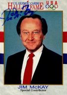 Jim McKay TV SPORTS JOURNALIST Signed Sport Card - (Earn 1 reward points on this item worth $0.25)